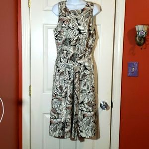 Anne Klein leaf print Dress